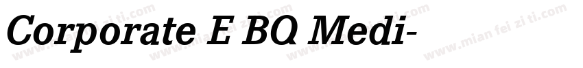 Corporate E BQ Medi字体转换